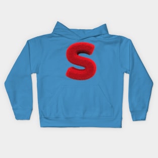 Fluffy letter S Kids Hoodie